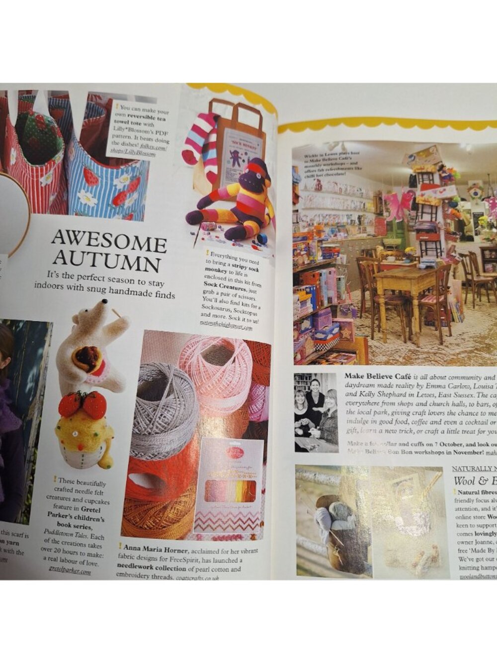 Mollie Makes Issue 6 UK 2011 Magazine Autumn Fruits Harvest Craft Projects - Picture 5 of 13